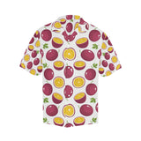 Passion fruit design pattern Men's All Over Print Hawaiian Shirt