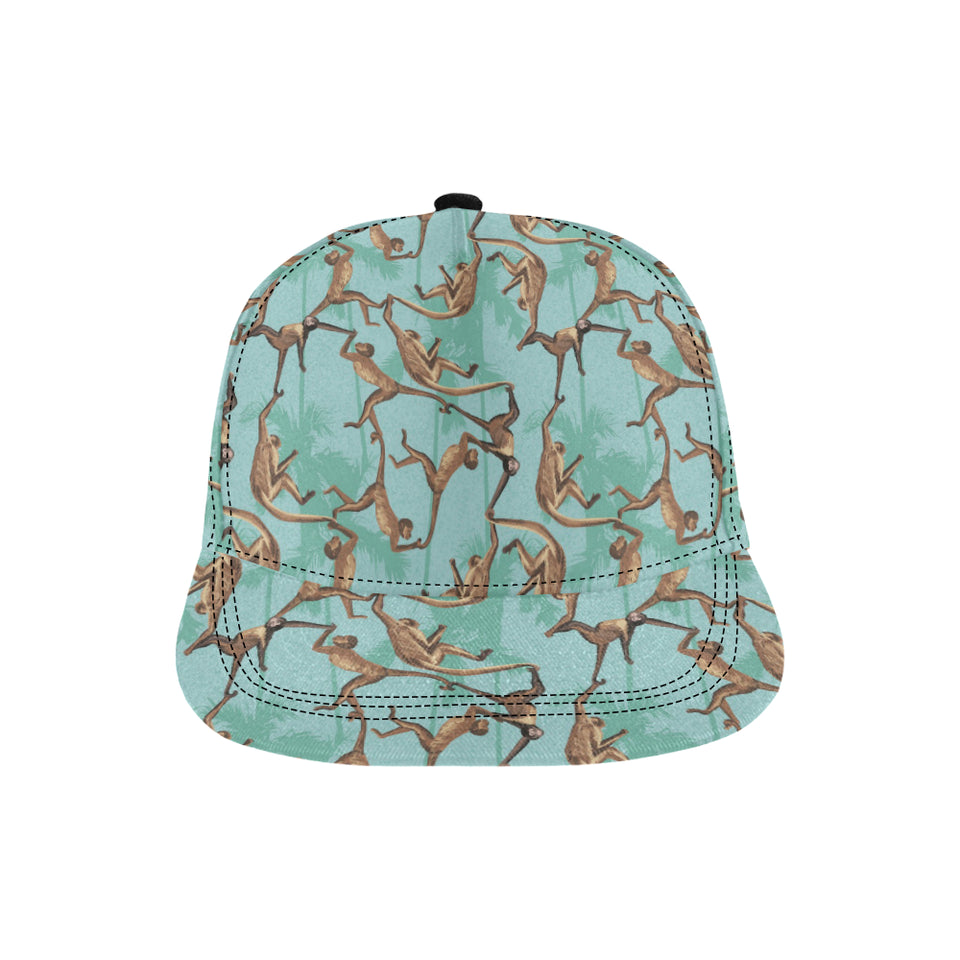 Monkey Palm tree background All Over Print Snapback Cap