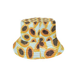 Watercolor papaya pattern Unisex Bucket Hat