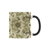 Light Green camouflage pattern Morphing Mug Heat Changing Mug