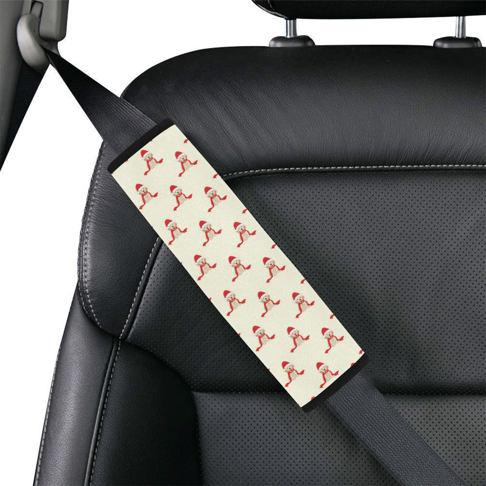 Golden Retriever Pattern Print Design 01 Car Seat Belt Cover
