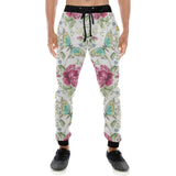 Hand drawn butterfly rose Unisex Casual Sweatpants
