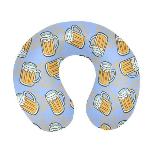 Beer pattern U-Shaped Travel Neck Pillow