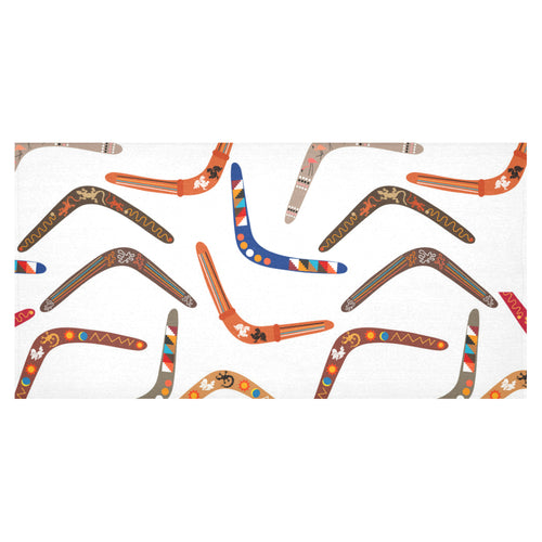 Boomerang Australian aboriginal ornament pattern Tablecloth