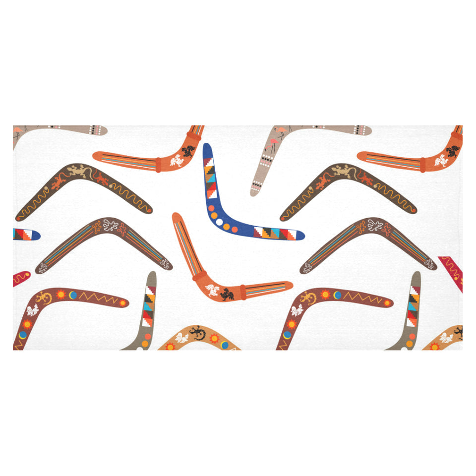 Boomerang Australian aboriginal ornament pattern Tablecloth
