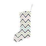 zigzag chevron paint pattern Christmas Stocking