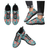 British Pattern Print Design 04 Men's Breathable Sneakers ( Model 055)