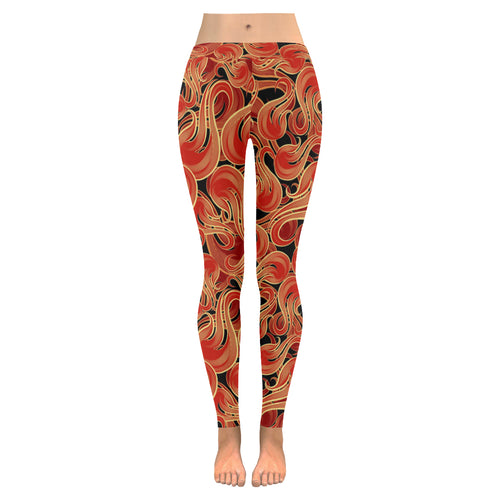 Fire flame pattern Women's Legging Fulfilled In US