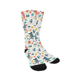 Cute Crocodile Pattern Crew Socks