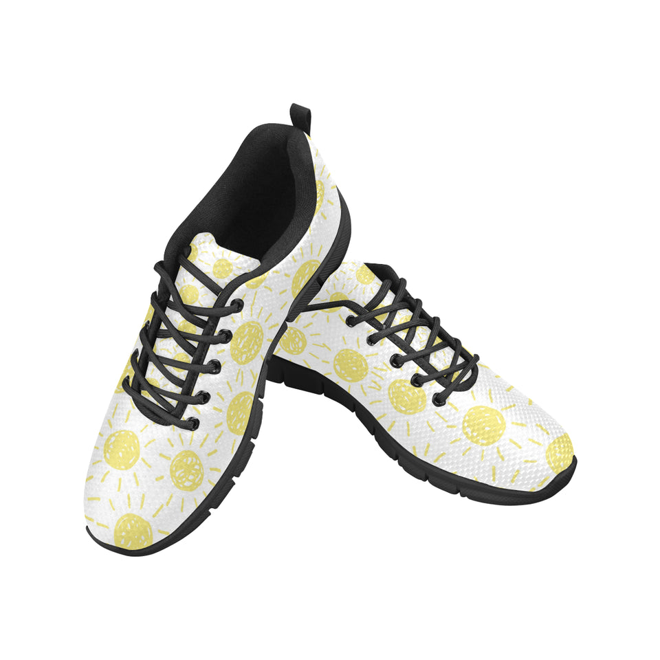 hand drawn sun pattern Men's Sneaker Shoes