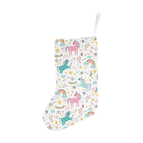 Colorful unicorn pattern Christmas Stocking