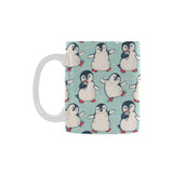 Cute Penguin pattern Classical White Mug (Fulfilled In US)
