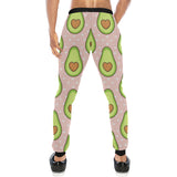 Avocado heart pink background Unisex Casual Sweatpants