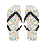 colorful onions white background Unisex Flip Flops