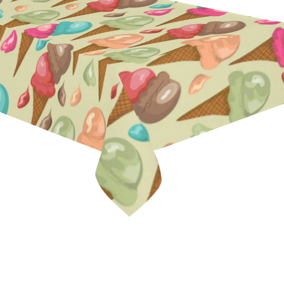 Colorful ice cream pattern Tablecloth