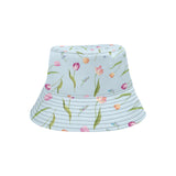 Watercolor Tulips pattern Unisex Bucket Hat