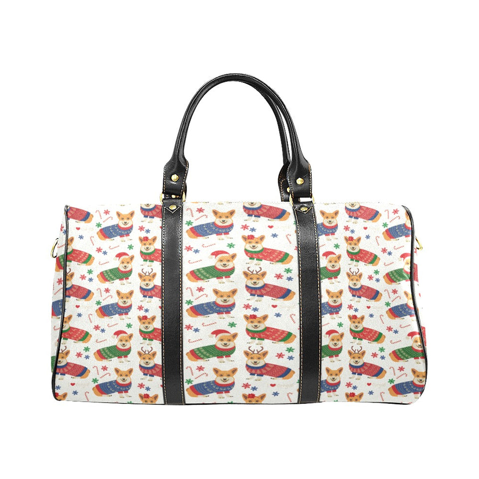 Corgi Christmas Pattern Travel Bag