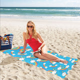 Rainbows Sky Clouds Pattern Beach Towel