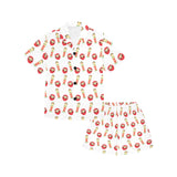 Daruma japanese wooden doll Kids' Boys' Girls' V-Neck Short Pajama Set