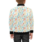 Coral Reef Pattern Print Design 02 Kids' Boys' Girls' Bomber Jacket