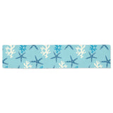 Blue starfish coral reef pattern Table Runner