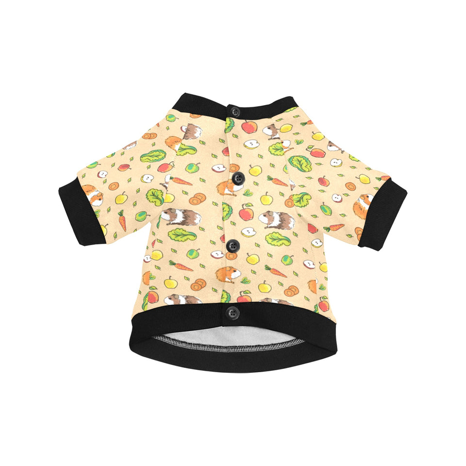Guinea Pig Pattern Print Design 05 All Over Print Pet Dog Round Neck Fuzzy Shirt