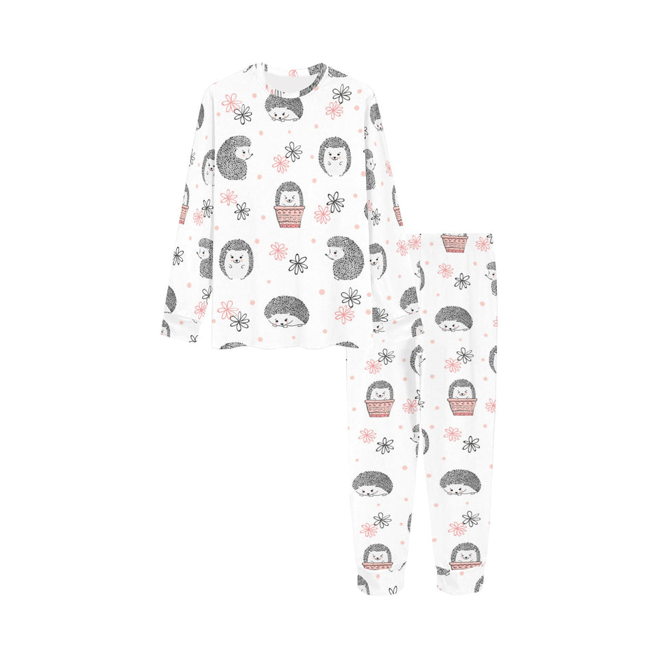 Hedgehog Pattern Print Design 02 Kids' Boys' Girls' All Over Print Pajama Set