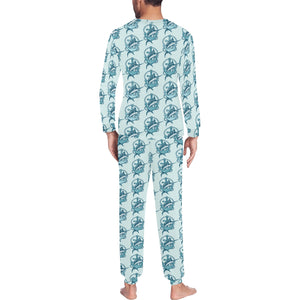 Swordfish Pattern Print Design 05 Men's All Over Print Pajama