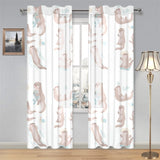 Cute sea otters pattern Gauze Curtain
