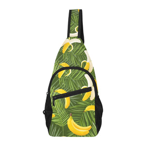 Banana Palm Leaves pattern All Over Print Chest Bag