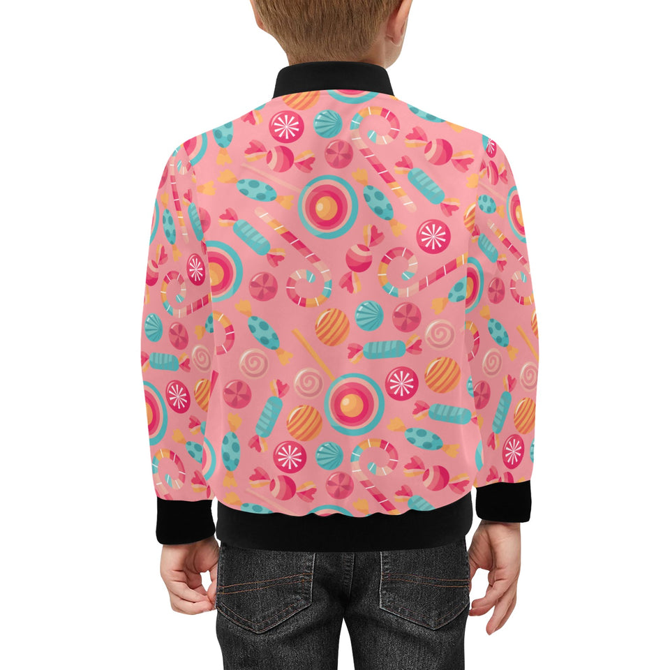 Colorful candy pattern Kids' Boys' Girls' Bomber Jacket
