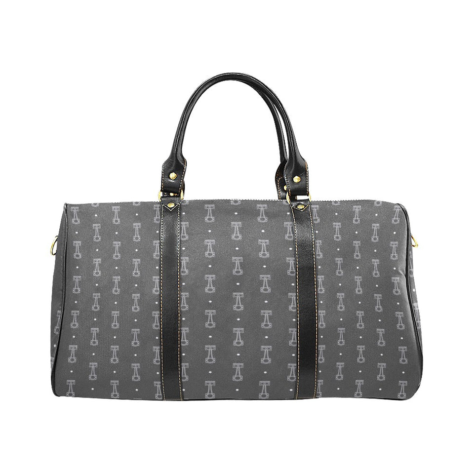 Engine Piston Black Background Pattern Design 02 Travel Bag
