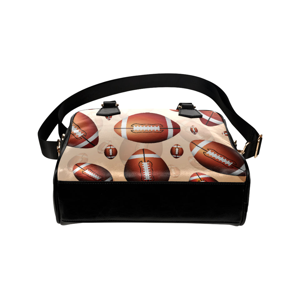 American football ball design pattern Shoulder Handbag