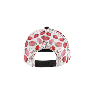 watercolor hand drawn beautiful strawberry pattern All Over Print Snapback Cap