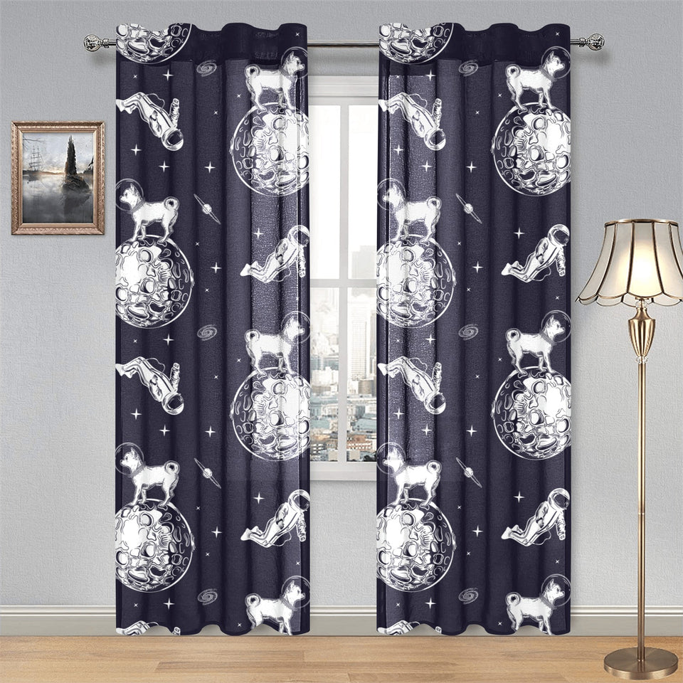 Chihuahua space helmet. astronaut pattern Gauze Curtain