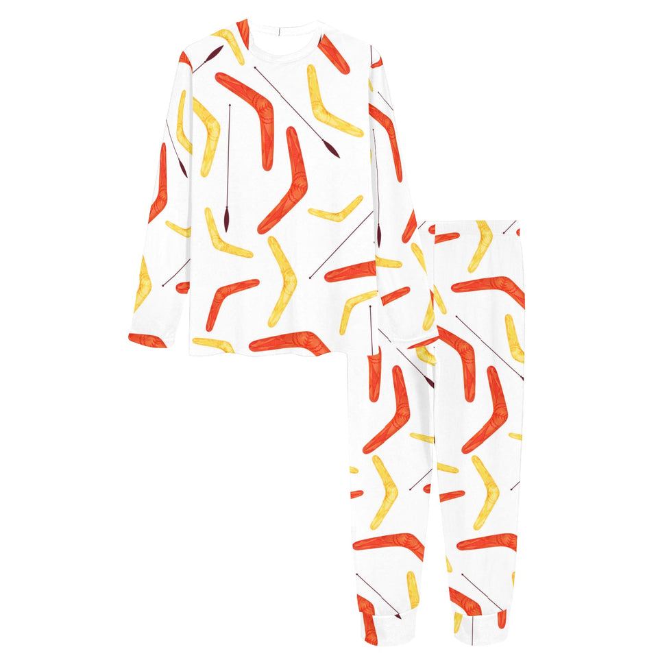 Waterclor boomerang Australian aboriginal ornament Women's All Over Print Pajama Set