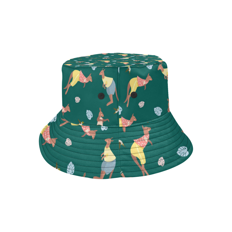 Kangaroo leaves pattern Unisex Bucket Hat