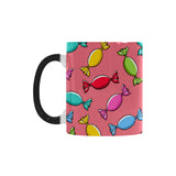Colorful wrapped candy pattern Morphing Mug Heat Changing Mug