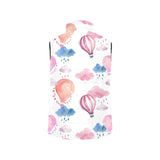 Watercolor air balloon cloud pattern Men's Padded Vest