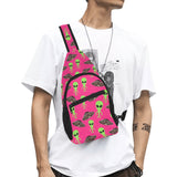 Alien Pattern Print Design 03 All Over Print Chest Bag
