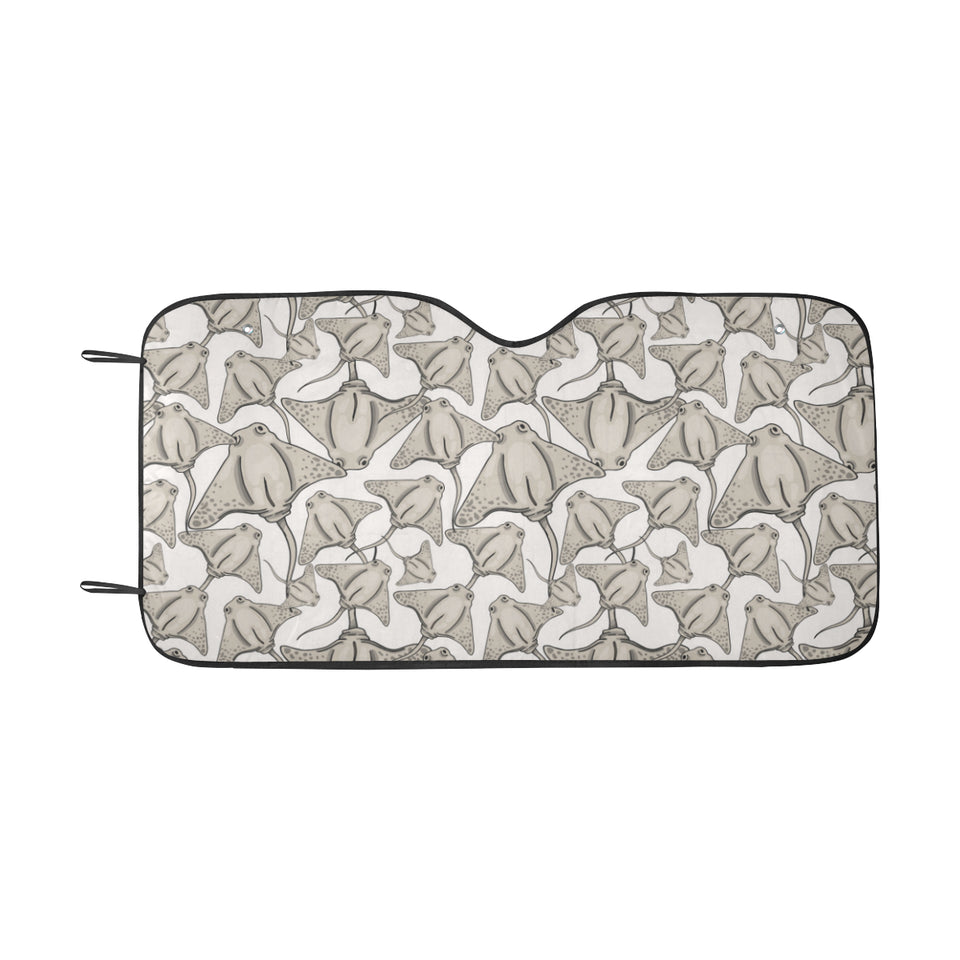 Stingray Pattern Print Design 05 Car Sun Shade