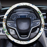 Peacock feather pattern Car Steering Wheel Cover