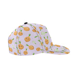 cute onions smiling faces purple background All Over Print Snapback Cap
