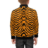 Bengal tigers skin print pattern Kids' Boys' Girls' Bomber Jacket