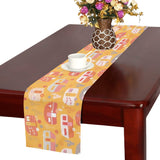 Camper Van Pattern Print Design 04 Table Runner