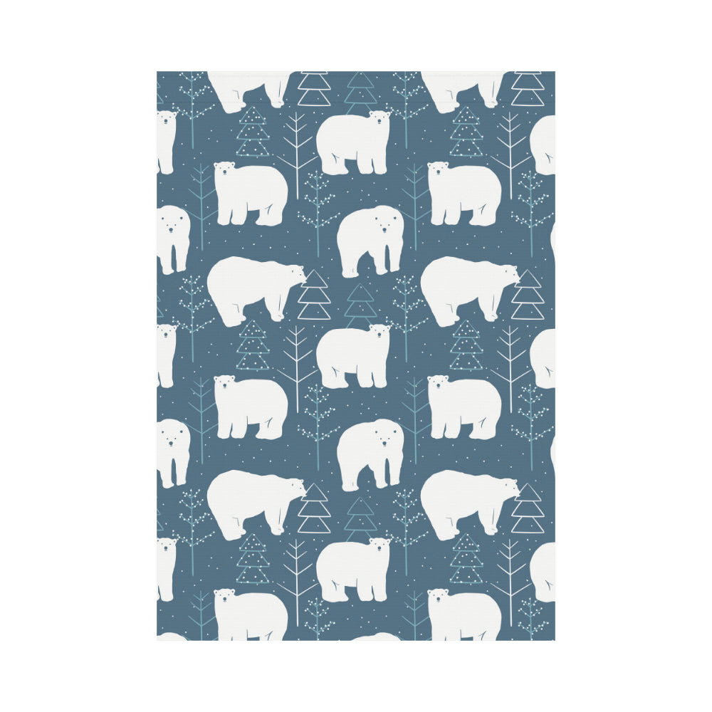 polar bear mother her child pattern House Flag Garden Flag