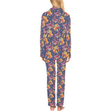 Goldfish Pattern Print Design 05 Women's Long Pajama Set