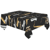 saxophone design pattern Tablecloth