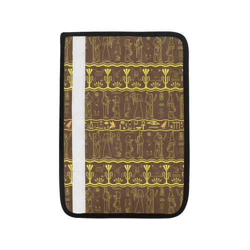 Egypt Hieroglyphics Pattern Print Design 03 Car Seat Belt Cover