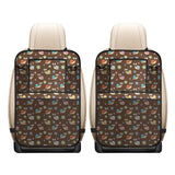 Snail Pattern Print Design 03 Car Seat Back Organizer